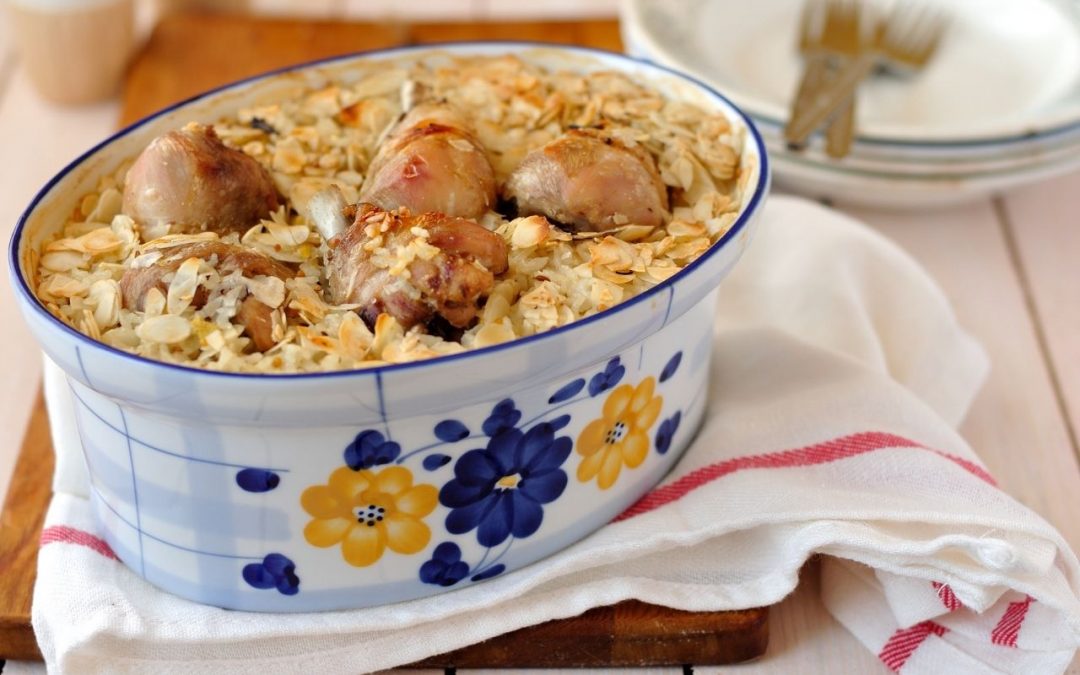 Gelly’s Baked Chicken, Rice and Mushroom Casserole