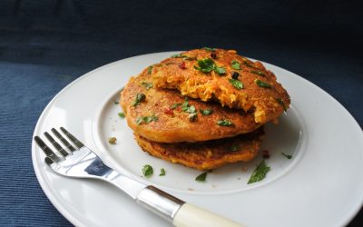 Curried Carrot and Potato Latkes