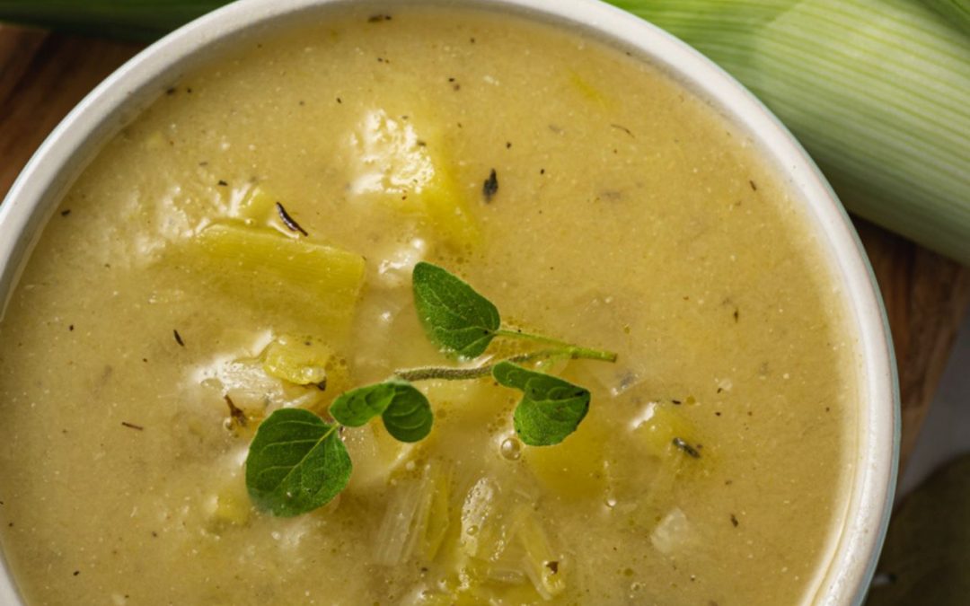 Creamy Potato Leek Soup with Dill